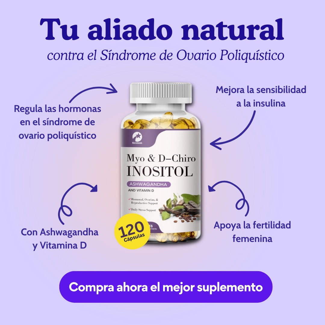 MYO & D-Chiro Inositol con Ashwagandha y Vitamina D