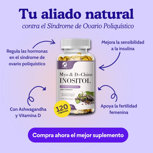 MYO & D-Chiro Inositol con Ashwagandha y Vitamina D